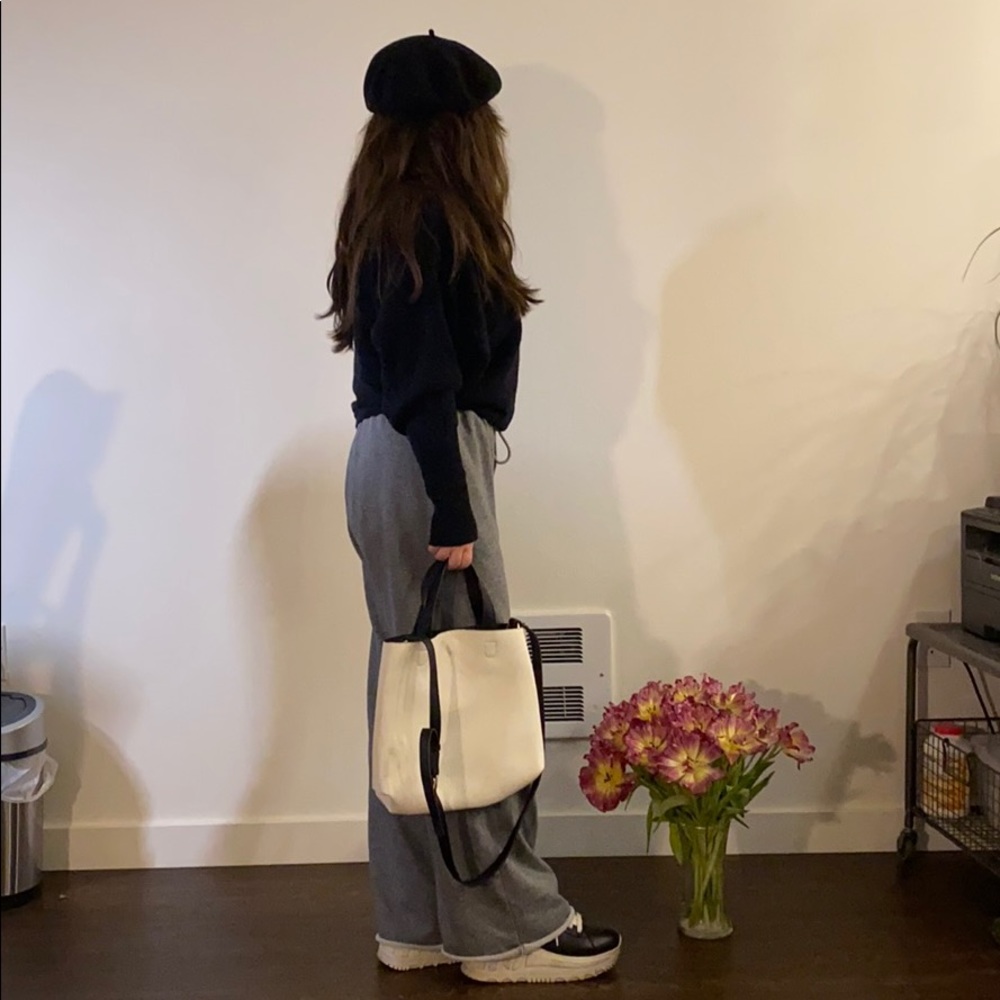 PU-leather bucket bag